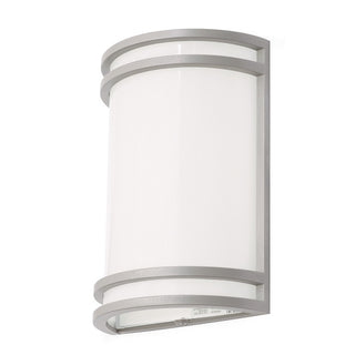 Buy grey-with-white-acrylic-glass-and-white-shade Ventura Outdoor (Wet) Sconce by AFX Lighting