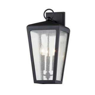 Buy textured-iron-with-clear-seeded-glass-and-clear-seedy-shade Mariden Outdoor (Wet) Wall Lantern by Troy Lighting