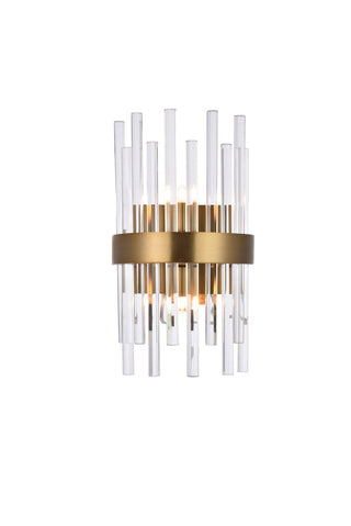 Buy gold Dallas Outdoor (Damp) Sconce by Elegant Lighting