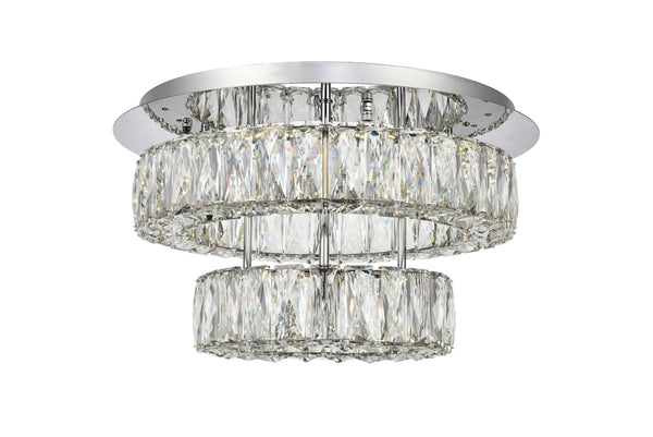 Monroe Flush Mount Ceiling Light by Elegant Lighting