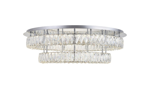 Monroe Flush Mount Ceiling Light by Elegant Lighting