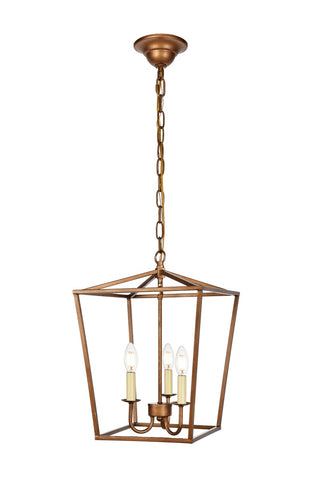 Buy vintage-gold Maddox Pendant by Elegant Lighting