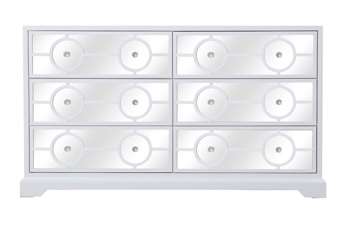 Modern Cabinet by Elegant Lighting – Size: 60.00"L x 20.00"W x 34.00"H – Finish: White – Elegant Lighting-MF81036WH