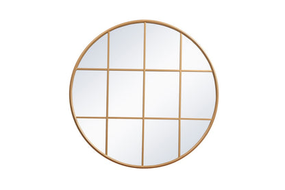 Motif Mirror by Elegant Lighting – Size: 41.75"L x 1.38"W x 41.75"H – Finish: Brass – Elegant Lighting-MR634242BR