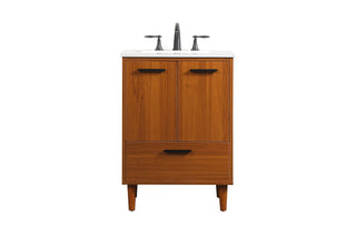 Buy teak Baldwin Vanity by Elegant Lighting