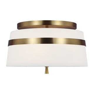 Buy burnished-brass Cordtlandt Outdoor (Damp) Flush Mount Ceiling Light by Visual Comfort Studio