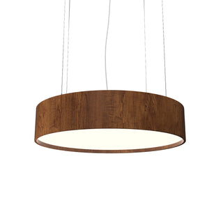 Buy imbuia-and-amber-brown-shade Cylindrical Outdoor (Damp) Pendant by Accord Lighting