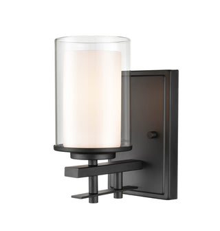 Buy matte-black Huderson Outdoor (Damp) Sconce by Millennium