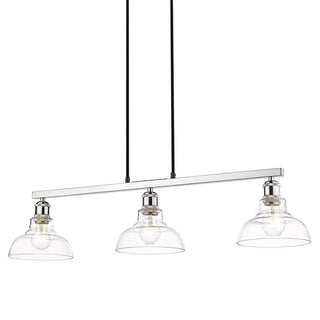 Buy chrome Carver Outdoor (Damp) Pendant by Golden