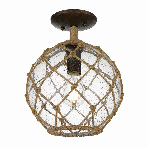 Haddoc Outdoor (Damp) Semi-Flush Mount Ceiling Light by Golden
