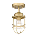 Seaport Outdoor (Damp) Semi Flush Mount Light by Golden