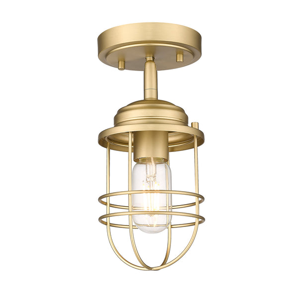 Seaport Outdoor (Damp) Semi Flush Mount Light by Golden
