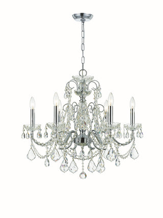 Buy polished-chrome-and-clear-shade Imperial Chandelier by Crystorama