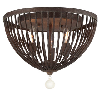 Duval Outdoor (Damp) Flush Mount Ceiling Light by Crystorama