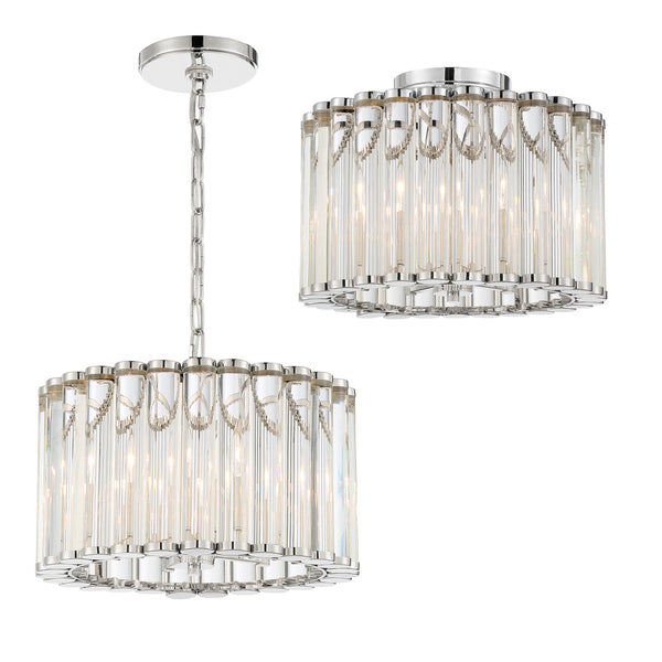 Elliot Semi-Flush Mount Ceiling Light by Crystorama