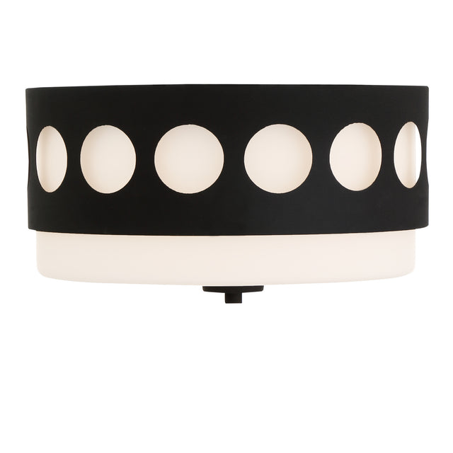 Kirby Outdoor (Damp) Flush Mount Ceiling Light by Crystorama