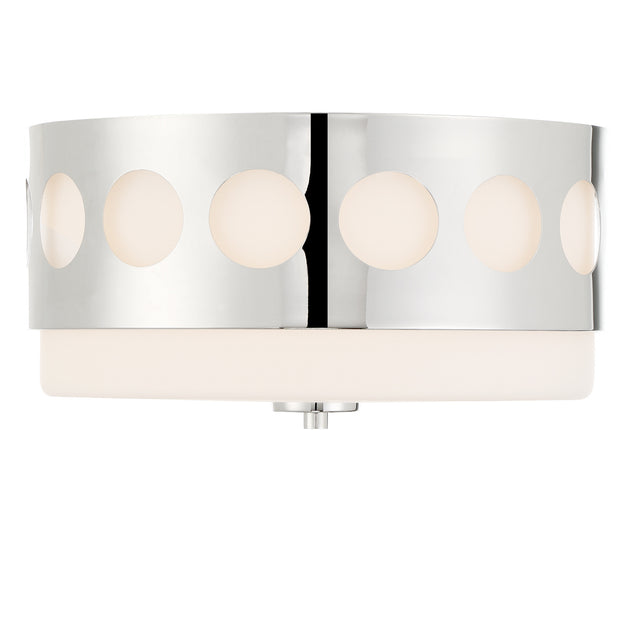 Kirby Outdoor (Damp) Flush Mount Ceiling Light by Crystorama