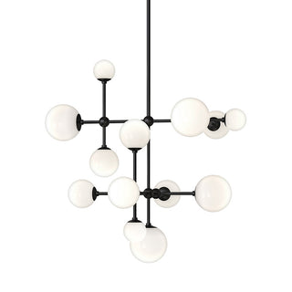 Buy satin-black-with-white-white-cased-glass-glass-and-white-shade Sabon Outdoor (Damp) Pendant by Sonneman