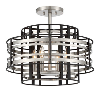 Presten Outdoor (Damp) Semi-Flush Mount Ceiling Light by Metropolitan