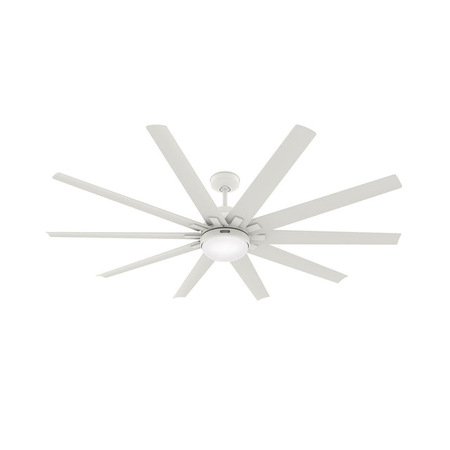 Overton Outdoor (Damp) Ceiling Fan with Light by Hunter