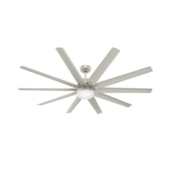 Overton Outdoor (Damp) Ceiling Fan with Light by Hunter