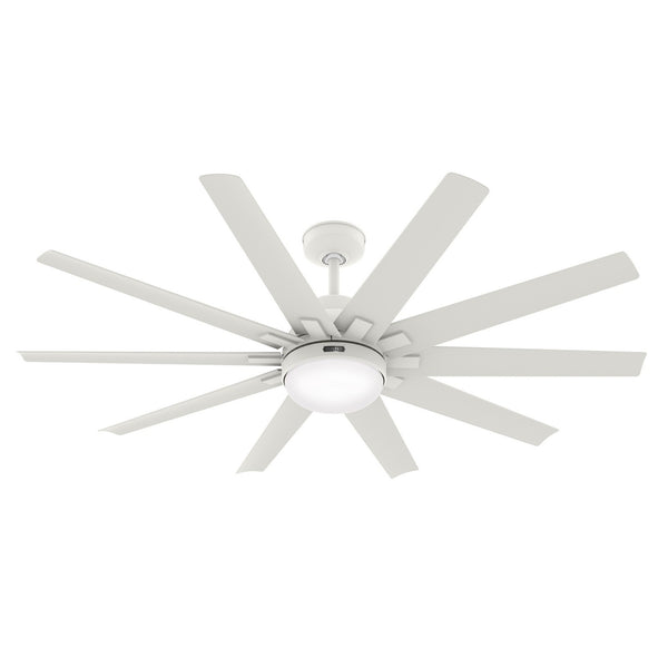 Overton Outdoor (Damp) Ceiling Fan with Light by Hunter