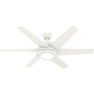 Buy fresh-white-finish-with-fresh-white-blades Sotto Ceiling Fan with Light by Hunter