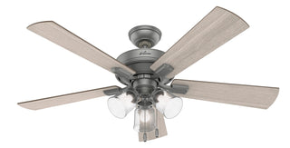 Crestfield Hugger Ceiling Fan with Light by Hunter