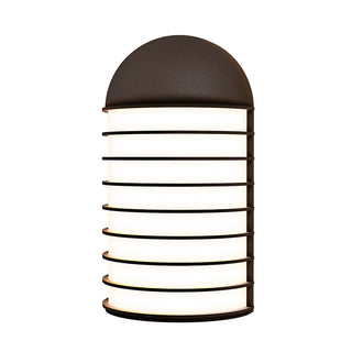 Buy textured-bronze-with-white-optical-acrylic-glass-and-opal-shade Lighthouse Outdoor (Wet) Sconce by Sonneman