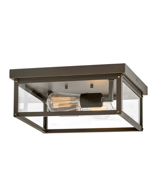 Buy oil-rubbed-bronze Beckham Outdoor (Damp) Flush Mount Ceiling Light by Hinkley