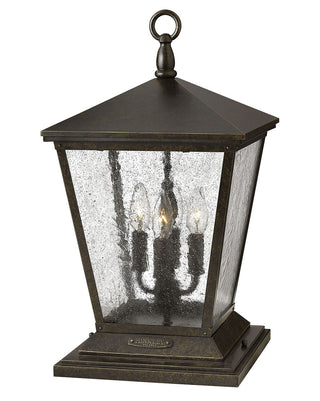Buy regency-bronze-with-clear-seedy-glass-and-clear-seedy-shade Trellis Outdoor (Wet) Post Lanterns by Hinkley