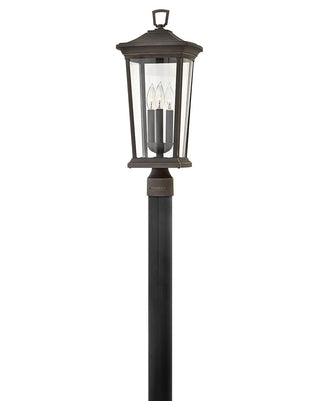 Buy oil-rubbed-bronze-with-clear-glass-and-clear-shade Bromley Outdoor (Wet) Post Lantern by Hinkley