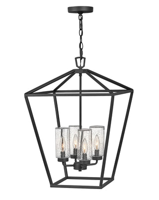 Buy museum-black-with-clear-seedy-glass-and-clear-seedy-shade Alford Place Outdoor (Wet) Chandelier by Hinkley