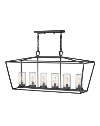 Buy museum-black-with-clear-seedy-glass-and-clear-seedy-shade Alford Place Outdoor (Wet) Chandelier by Hinkley