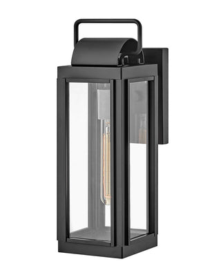 Buy black-with-clear-glass-and-clear-shade Sag Harbor Outdoor (Wet) Wall Lantern by Hinkley