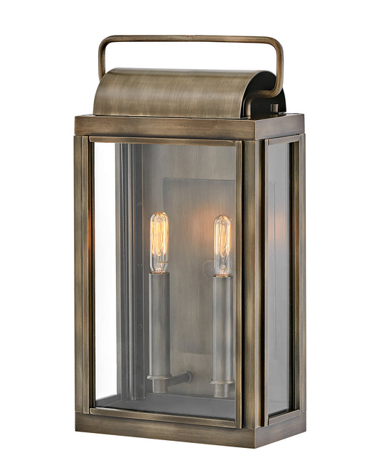 Sag Harbor Sconce by Hinkley – Lights: 2 Light (5.50"L x 9.00"W x 16.50"H) – Finish: Burnished Bronze with Clear Glass and Clear Shade – Hinkley-2844BU