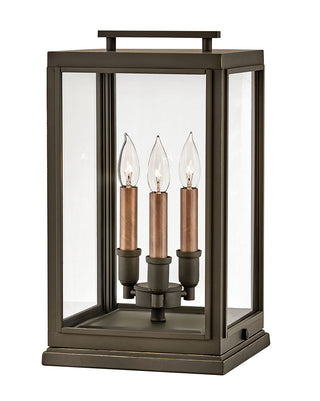 Buy oil-rubbed-bronze-with-clear-glass-and-clear-shade Sutcliffe Outdoor (Wet) Post Lanterns by Hinkley