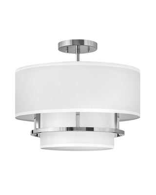 Buy polished-nickel Graham Flush Mount Ceiling Light by Hinkley