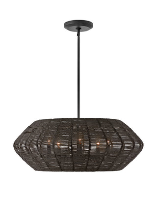 Buy black-with-black-glass Luca Chandelier by Hinkley