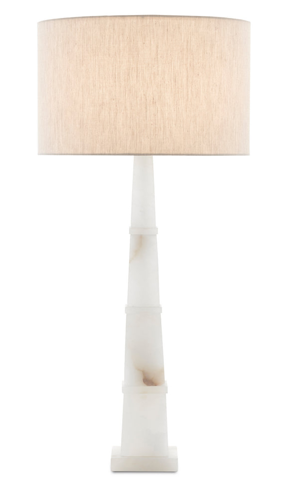 Alabastro White Table Lamp  by Currey and Company