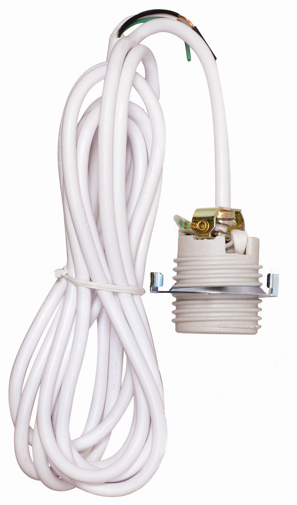 Satco Fixture Accents/Parts Porcelain Threaded Porcelain Skt 1/4 Hky Accents