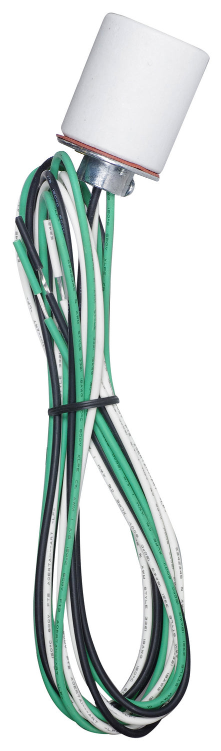 Satco Fixture Accents/Parts Porcelain Ungl Porcelain Skt W/1/4 Cap Accents