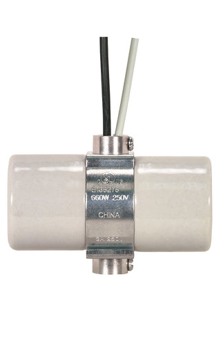 Satco Fixture Accents/Parts Porcelain Twin Glazed Porcelain Socket Accents