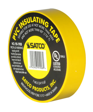 Buy yellow Satco Fixture Accents/Parts Elec Tape 60 Ft. 3/4&quot; Accents