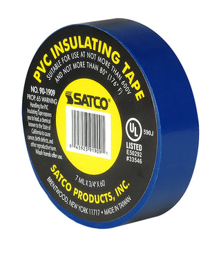 Buy blue Satco Fixture Accents/Parts Elec Tape 60 Ft. 3/4&quot; Accents