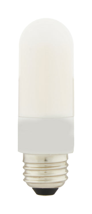 Buy frost-with-frost-glass Tubular 8 Watt E26 T10 120.00V LED 3000k Light Bulb by Satco