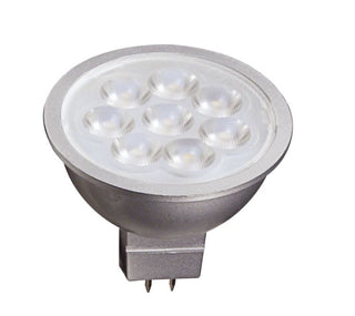 Buy gray-with-gray-glass 6 Watt GU5.3 MR16 12V Outdoor (Damp)LED 2700k Light Bulb by Satco