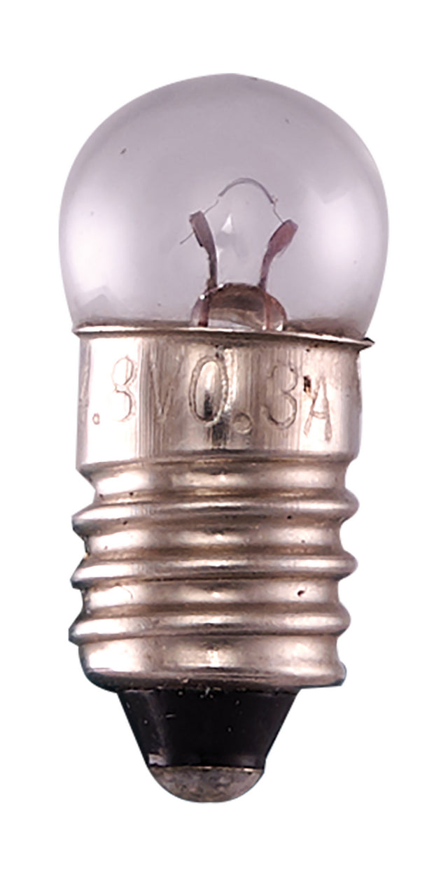 Globe 1 Watt E10 G3.5 4.80V Incandescent Light Bulb by Satco