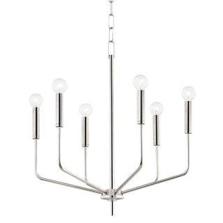 Buy polished-nickel Bailey Outdoor (Damp) Chandelier by Mitzi