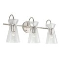 Capital Lighting - 142431PN - Three Light Vanity - Mila - Polished Nickel from Lighting & Bulbs Unlimited in Charlotte, NC